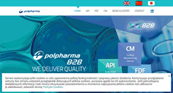 Desktop Screenshot of polpharmab2b.com