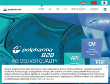 Tablet Screenshot of polpharmab2b.com